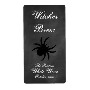 Étiquette de vin Black Spider