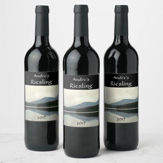 Étiquette de vin blanc Mountain Pond (Bouteilles)