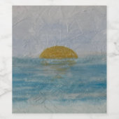 Étiquette de vin bleu de boisson personnalisée cou (Étiquettes simples)