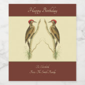 Étiquette de vin brésilien en pics (Étiquettes simples)