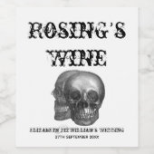 Étiquette de vin crânes (Étiquettes simples)