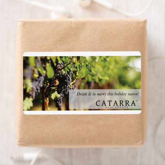 Étiquette de vin de Catarra (En situation)