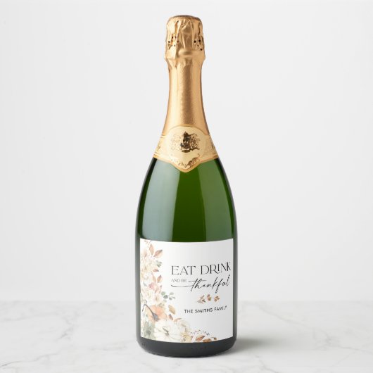 Étiquette de vin de citrouilles rustiques pour le (Devant)