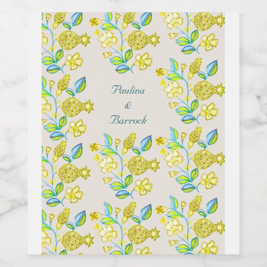 étiquette de vin de grenade (Étiquettes simples)