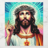 Étiquette de vin de Jésus ! (Étiquettes simples)