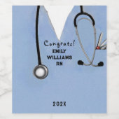 Étiquette de vin de la fête de remise des diplômes (Étiquettes simples)