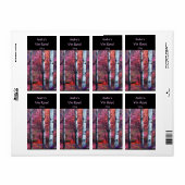 Étiquette de vin de la Forêt Magique (Feuille entière)