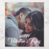 Étiquette de vin de la Saint-Valentin personnalisé (Étiquettes simples)