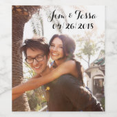 Étiquette de vin de mariage personnalisé (Étiquettes simples)