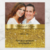 Étiquette de vin de mariage personnalisé, Parties  (Étiquettes simples)