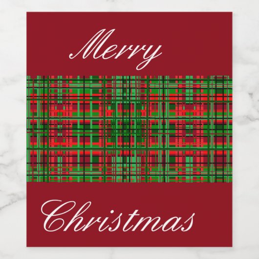 Étiquette de vin de Noël (Étiquettes simples)