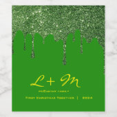 Étiquette de vin de Noël personnalisé - Parties sc (Étiquettes simples)