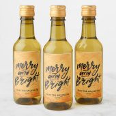 Étiquette de vin de Parties scintillant orange pâl (Bouteilles)