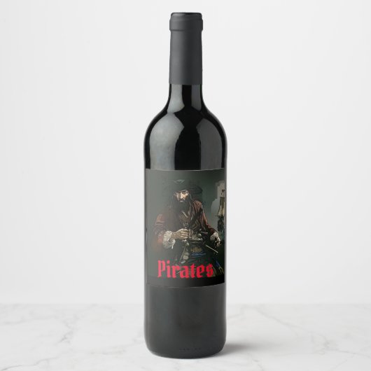 Étiquette de vin de pirate (Devant)