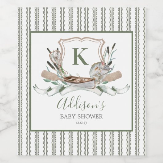 Étiquette de vin de poisson (Étiquettes simples)