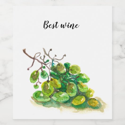 Étiquette de vin de raisin. (Étiquettes simples)