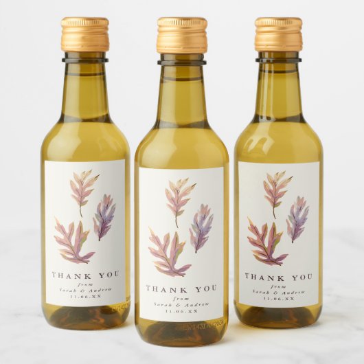 Étiquette de vin de remerciement de mariage aux fe (Bouteilles)