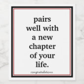 Étiquette de vin de retraite (Étiquettes simples)