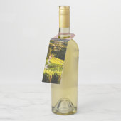 Étiquette de vin de vignoble romantique – Côté à c (Incliné)