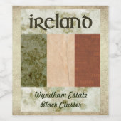 Étiquette de vin d'Irlande (Étiquettes simples)