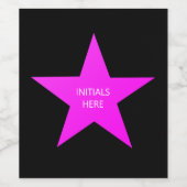 Étiquette de vin DIY Purple Star (Étiquettes simples)