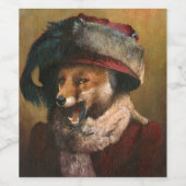 Étiquette de vin Edwardian Vixen (Étiquettes simples)