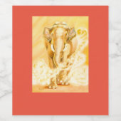 Étiquette de vin éléphant (Étiquettes simples)