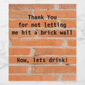 Étiquette de vin en brique (Étiquettes simples)