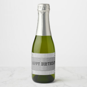 Étiquette de vin étouffant en métal et acier