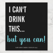 Étiquette de vin Faire-part de grossesse (Étiquettes simples)