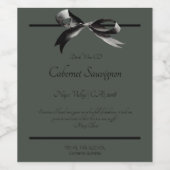 Étiquette de vin faux pour cacher la grossesse. (Étiquettes simples)