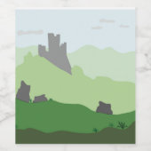 Étiquette de vin italien Castle (Étiquettes simples)