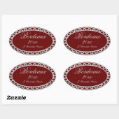 Étiquette de vin maison Bourgogne et Argent (Feuille)