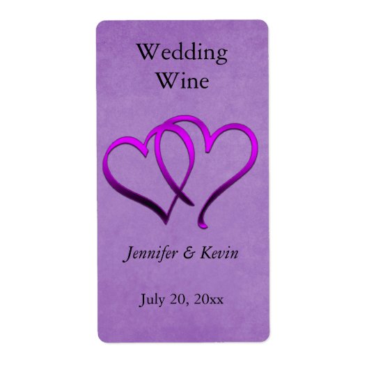 Étiquette de vin mariage (Devant)