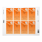 Étiquette de vin mariage (Feuille entière)