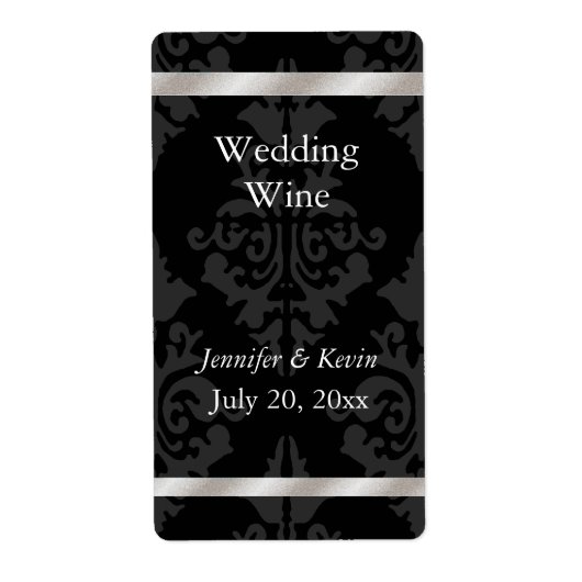 Étiquette de vin mariage (Devant)