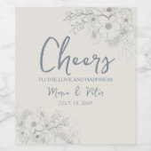 Étiquette de vin Mariage (Étiquettes simples)