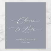 Étiquette de vin Mariage à l'amour (Étiquettes simples)