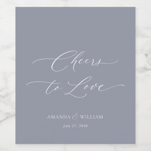 Étiquette de vin Mariage à l'amour (Étiquettes simples)