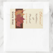 Étiquette de vin Mariage Brown à base d'ivoire ora (Sac)