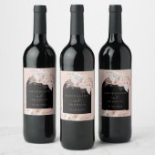 étiquette de vin mariage de boho arch (Bouteilles)