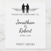 Étiquette de vin Mariage de la chambre d'élégance  (Étiquettes simples)