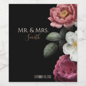 Étiquette de vin Mariage personnalisé (Étiquettes simples)