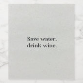 Étiquette de vin marrante (Étiquettes simples)