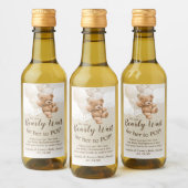 Étiquette de vin miniature Ourson avec ballons (Bouteilles)