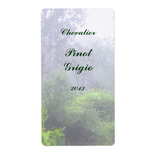 Étiquette de vin Mist (Devant)