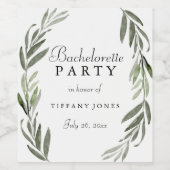 Étiquette de vin moderne Green Leaf (Étiquettes simples)