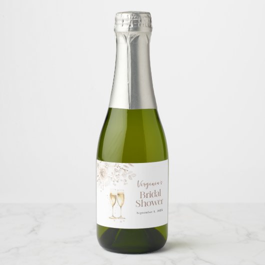 Étiquette de vin mousseux mini Pearls (Devant)