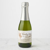 Étiquette de vin mousseux mini Teddy Bear avec bal (Devant)