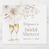 Étiquette de vin mousseux perles (Étiquettes simples)